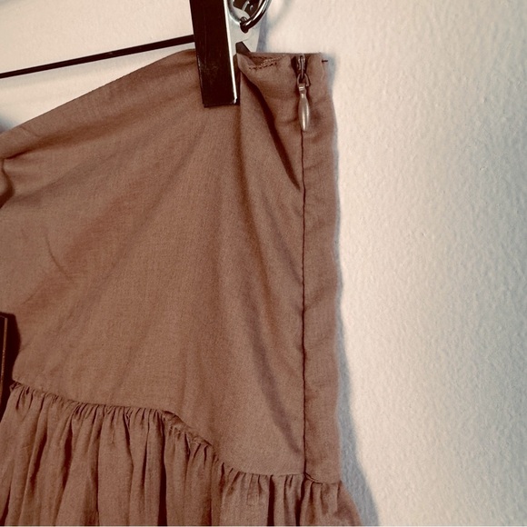 NEW Anthropologie size M / L Erika Pena Maxi Skirt Hi-Low Tiered - Picture 4 of 7